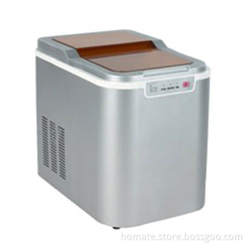 12kg/day stainless steel ice making machine, compressor cooling